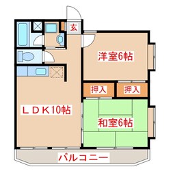 キャッスルハイツの物件間取画像